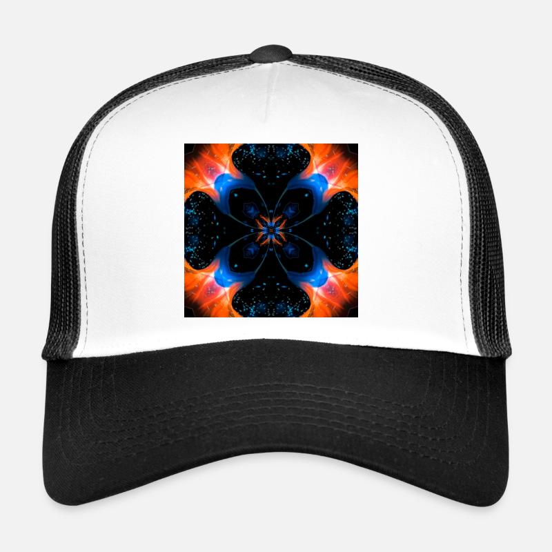 Fractal Art Digital Flower Trucker Cap