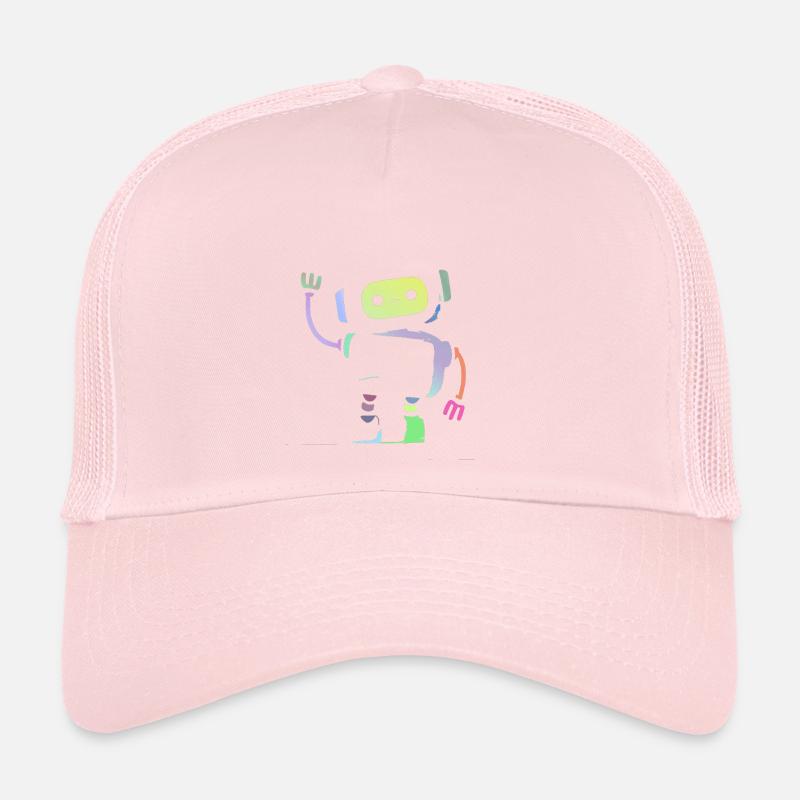 Robot pastel amusant Trucker Cap
