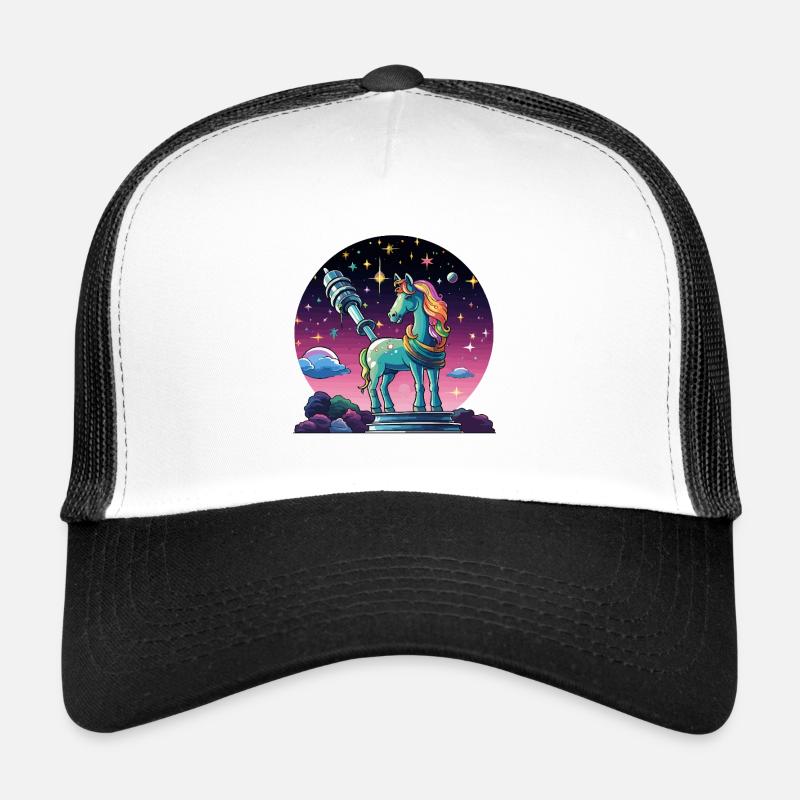 Licorne étoile avec télescope Casquette trucker 