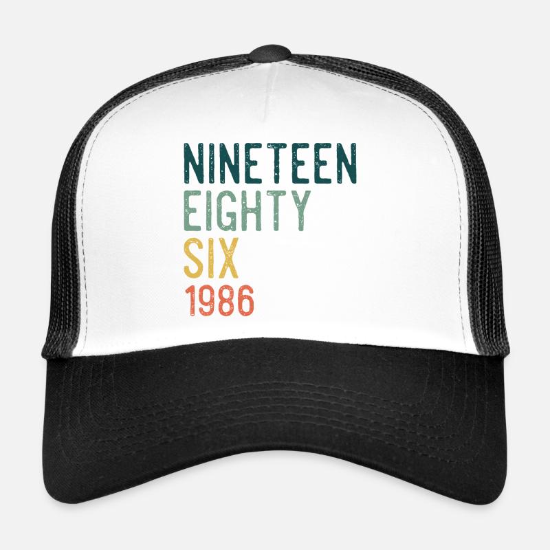 Nineteen Eighty-Six Retro Trucker Cap