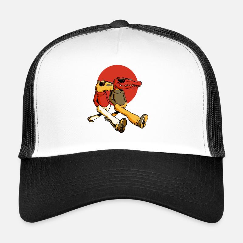 Capybara et Gator Casquette trucker 