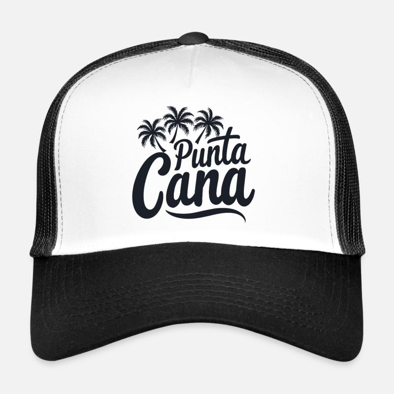 Punta Cana Caribbean Vacation with Palm Trees Trucker Cap