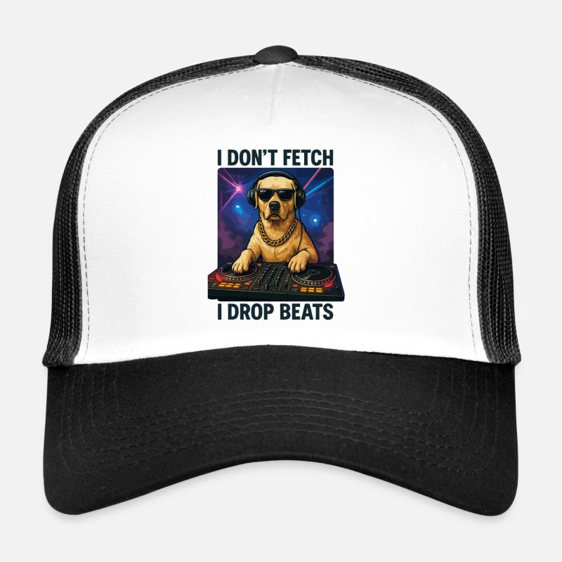 Labrador DJ : Je ne rapporte pas, je lâche des beats ! Casquette trucker 