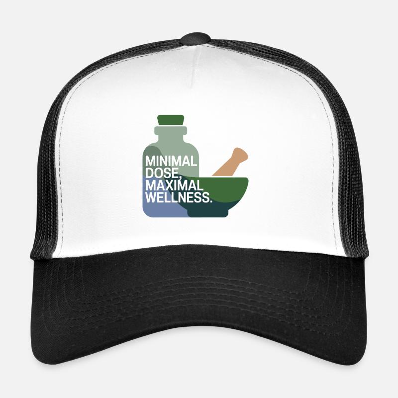 Homéopathie Dose Minimale Bien-être Maximal Casquette trucker 