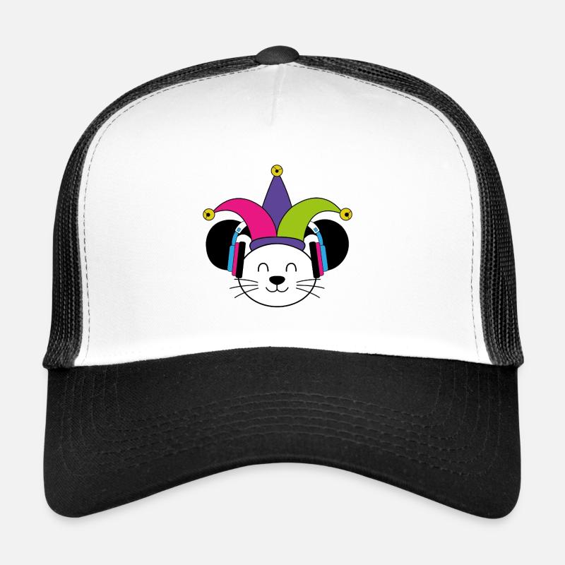 Carnival Mouse - Trucker Cap - white/black