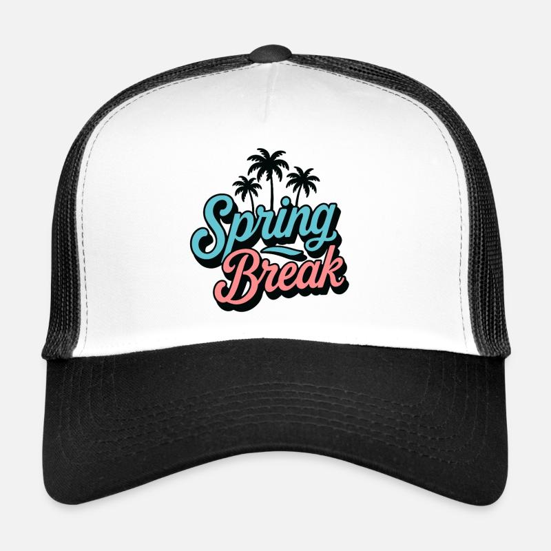 Spring Break Palmen Retro Urlaub Party Trucker Cap