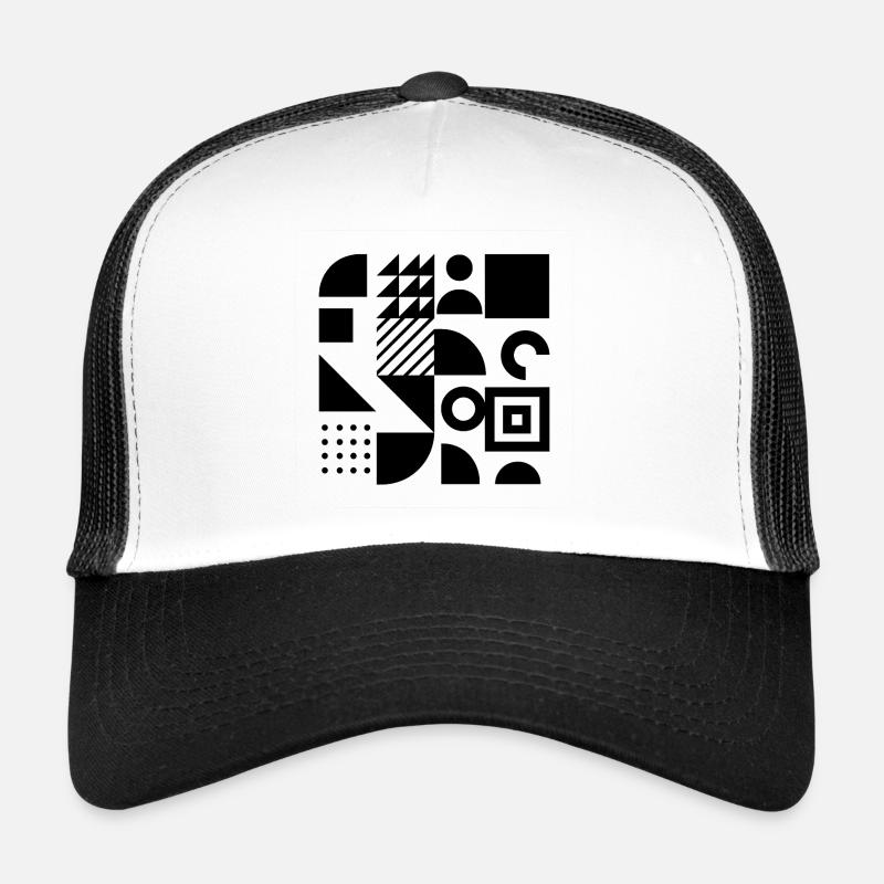 Geometric Collage Block Art Trucker Cap