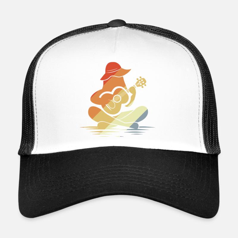 Female Ukulele Graphic Trucker Cap