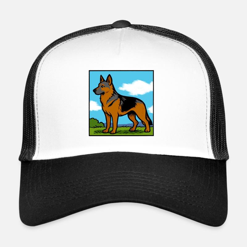 Deutscher Schäferhund Rassehund Geschenk Trucker Cap