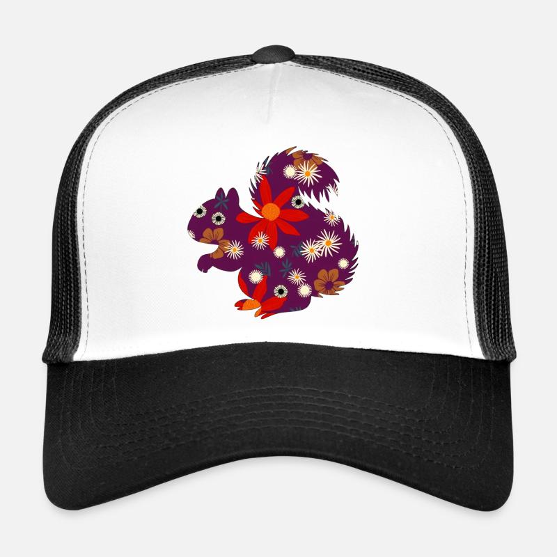 cute small animals, floral pattern Trucker Cap