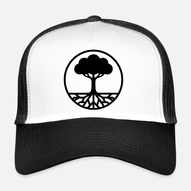 Silhouette de l’Arbre de Vie Casquette trucker 