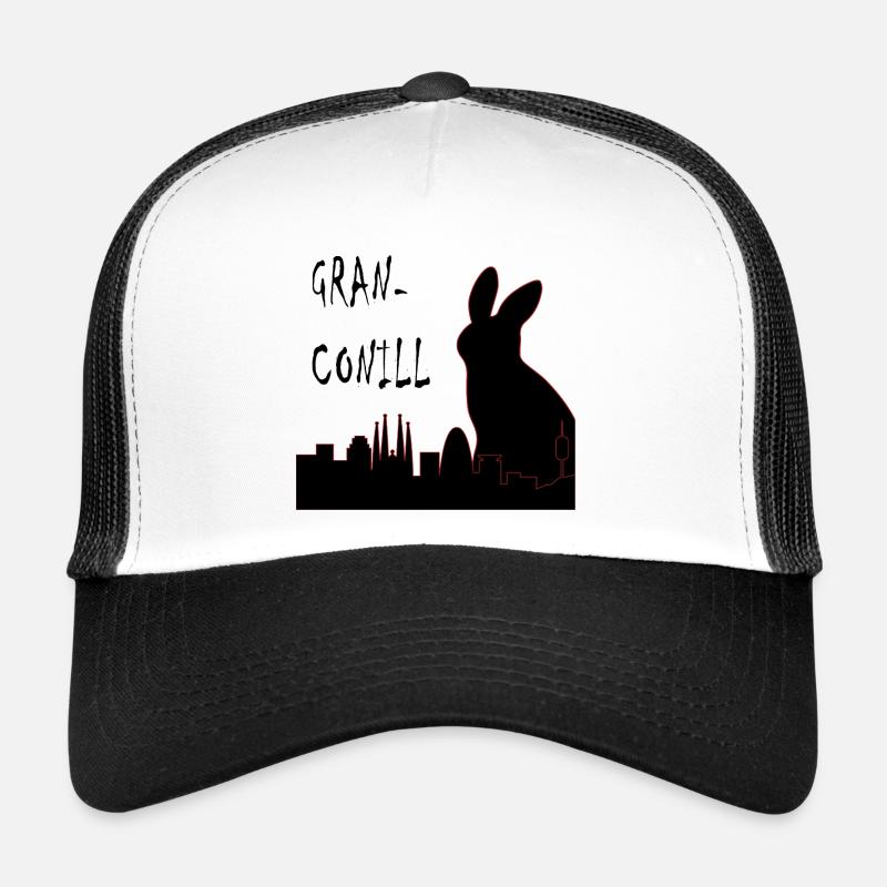 Granconill à Barcelone - Casquette trucker  - blanc/noir