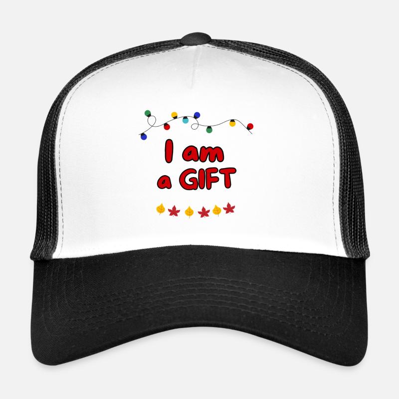I AM A GIFT - Casquette trucker - blanc/noir