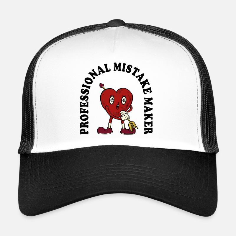 Charme de dessin animé Flèche en Forme de Cœur Casquette trucker 
