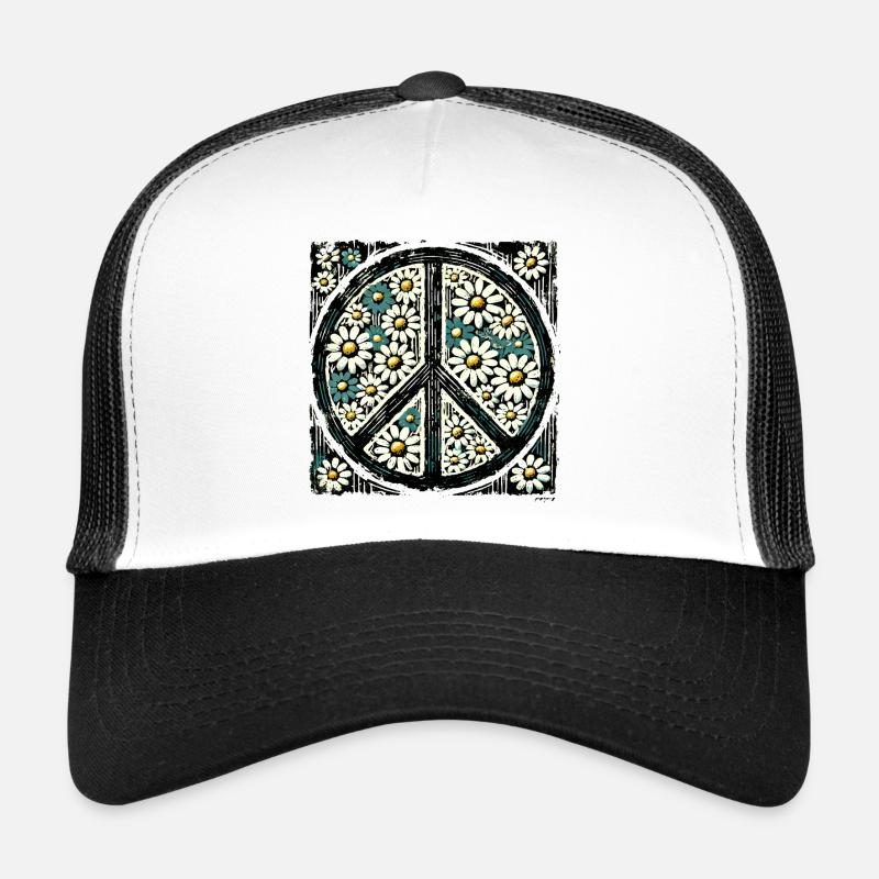 Daisy Peace Blumenemblem Trucker Cap