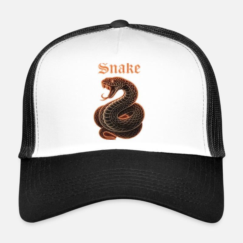 Neon Cobra with Flame Edges Geschenkidew Trucker Cap