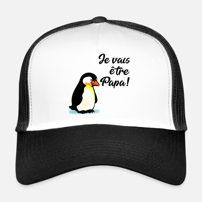 Kündigen Sie Baby-Daddy-Pinguin an Trucker Cap