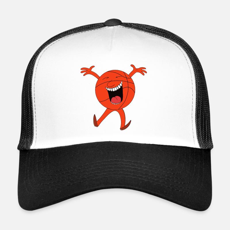 Mascotte de basket rieur Casquette trucker 