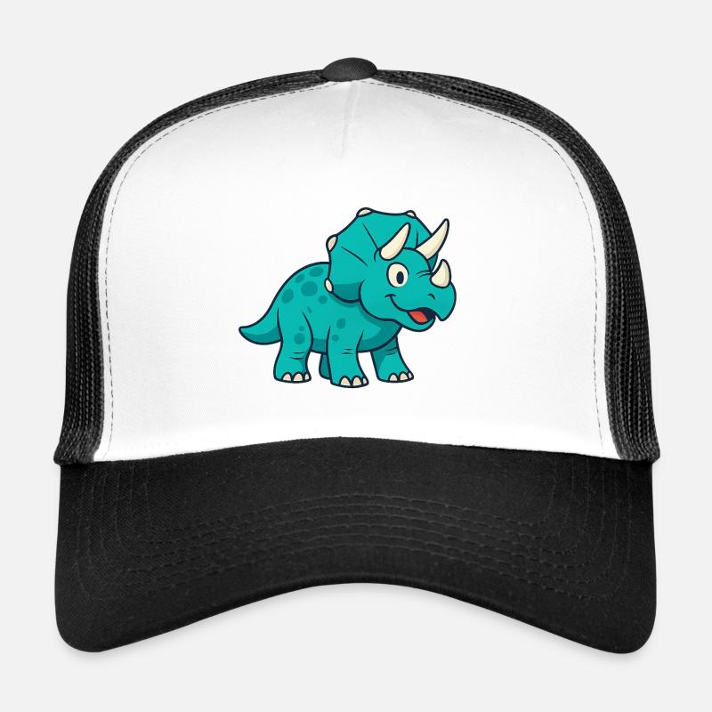 Le joyeux Dino Triceratops Casquette trucker 