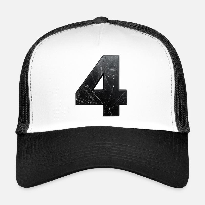 Texture de rayures en quatre métaux Casquette trucker 