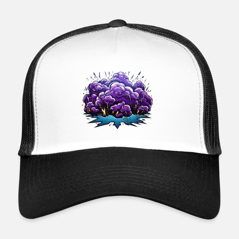 Purple Cloud Bang Trucker Cap
