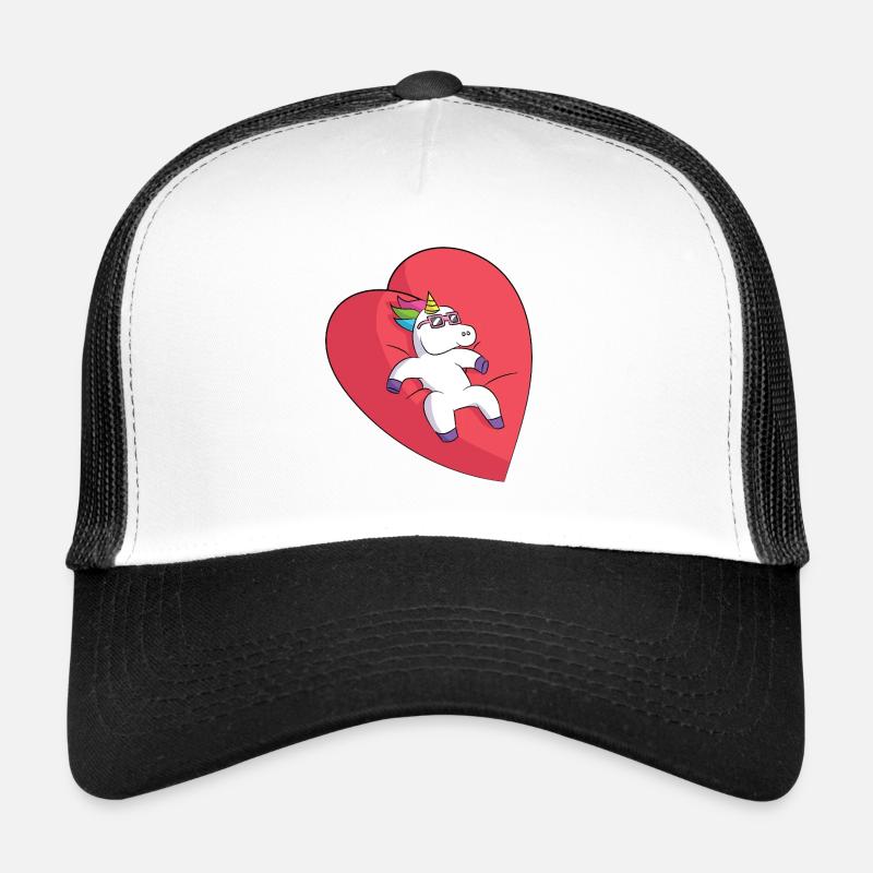 Einhorn auf Herzliebe Trucker Cap
