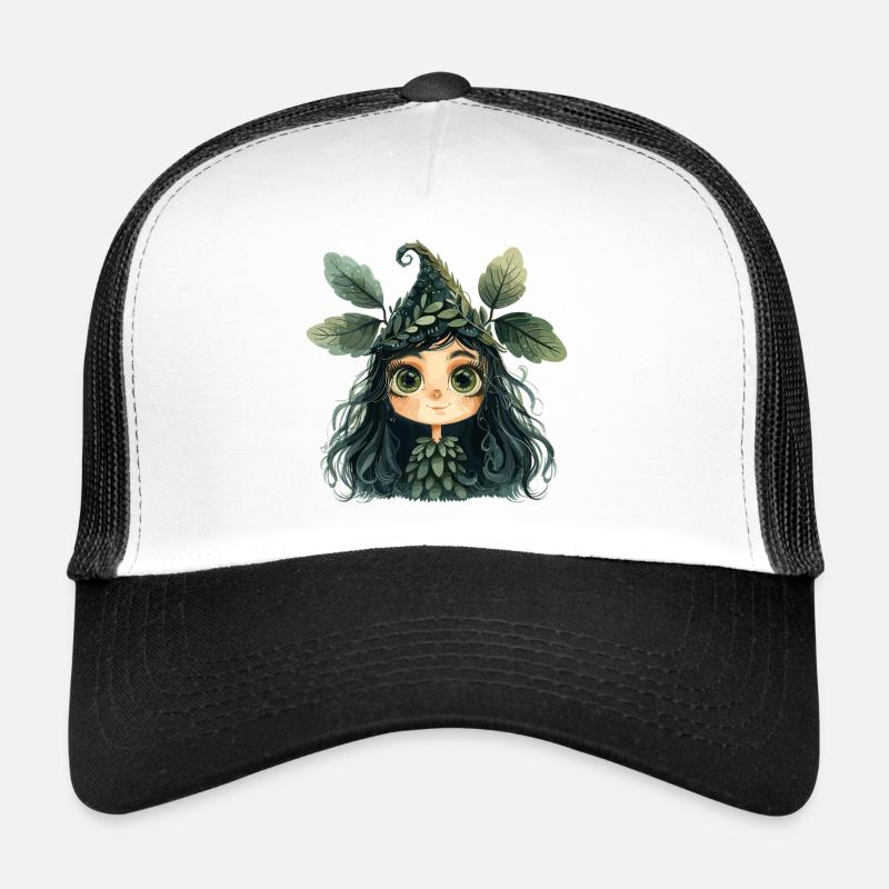 Reine des feuilles, créature de la forêt, fée des forêts Casquette trucker 