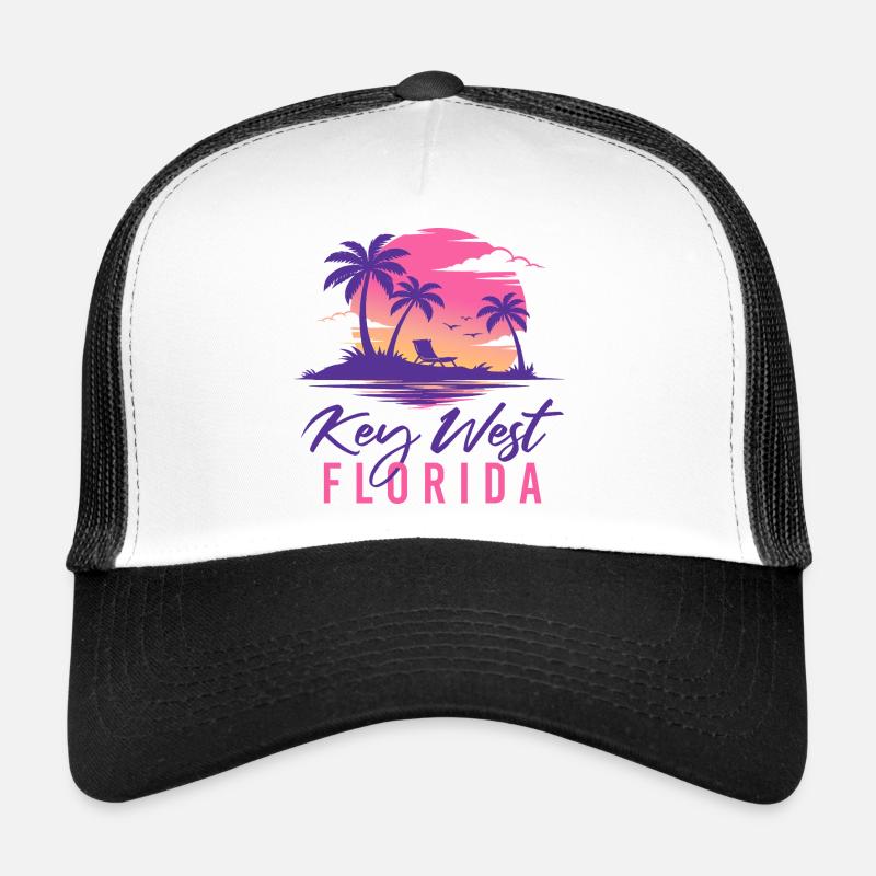Key West Florida Spring Break Retro-Kreuzfahrt-Outfit Trucker Cap