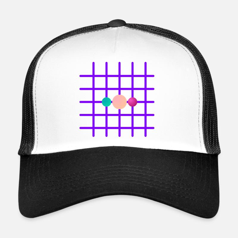 Grille néon à trois billes Casquette trucker 