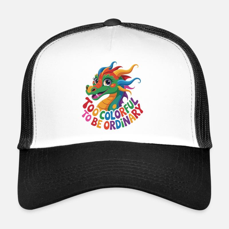 Farbenfroher eigenständiger Drache Trucker Cap