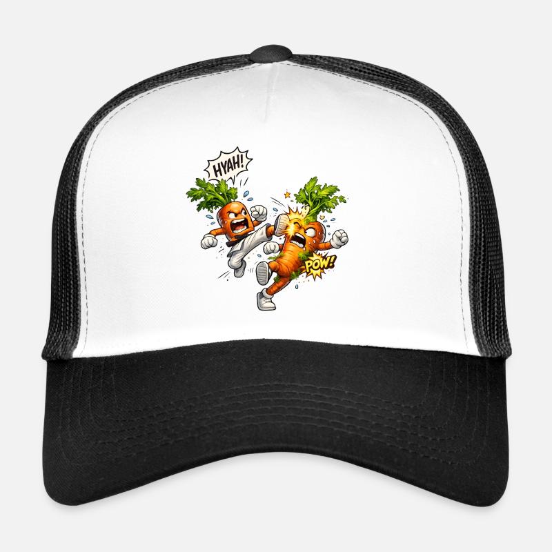 Karate carrots in duel Trucker Cap