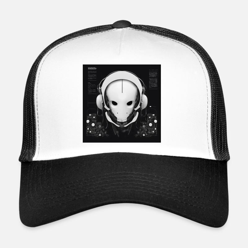 One Bulky Mech - Loam Sequence Cover - Trucker Cap - white/black