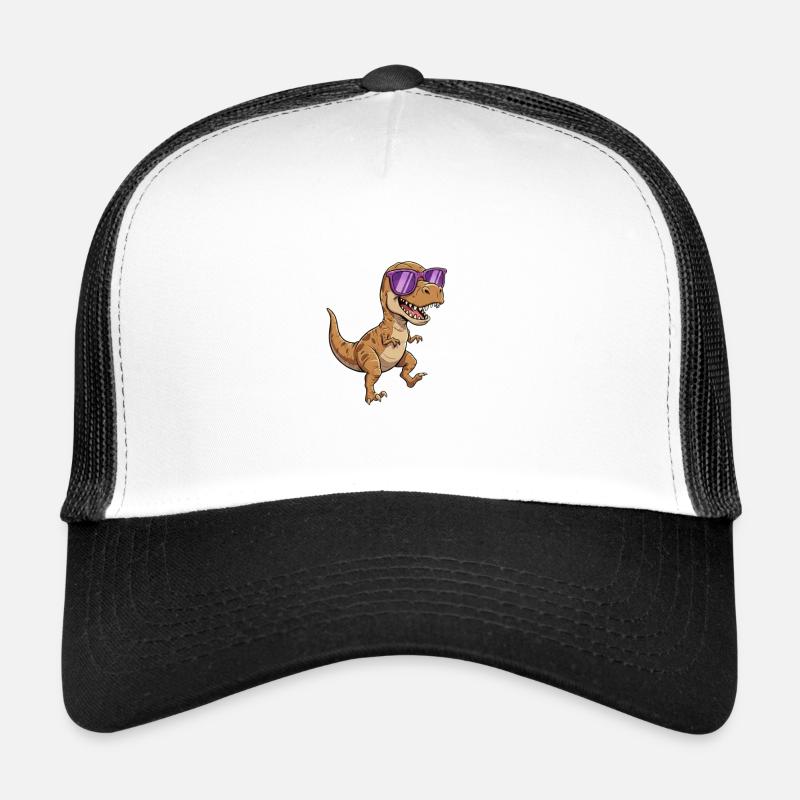 Dino mit lila Sonnenbrille Trucker Cap