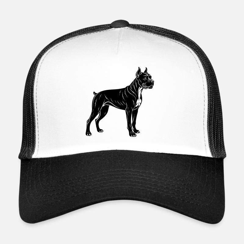Chien boxer Casquette trucker 