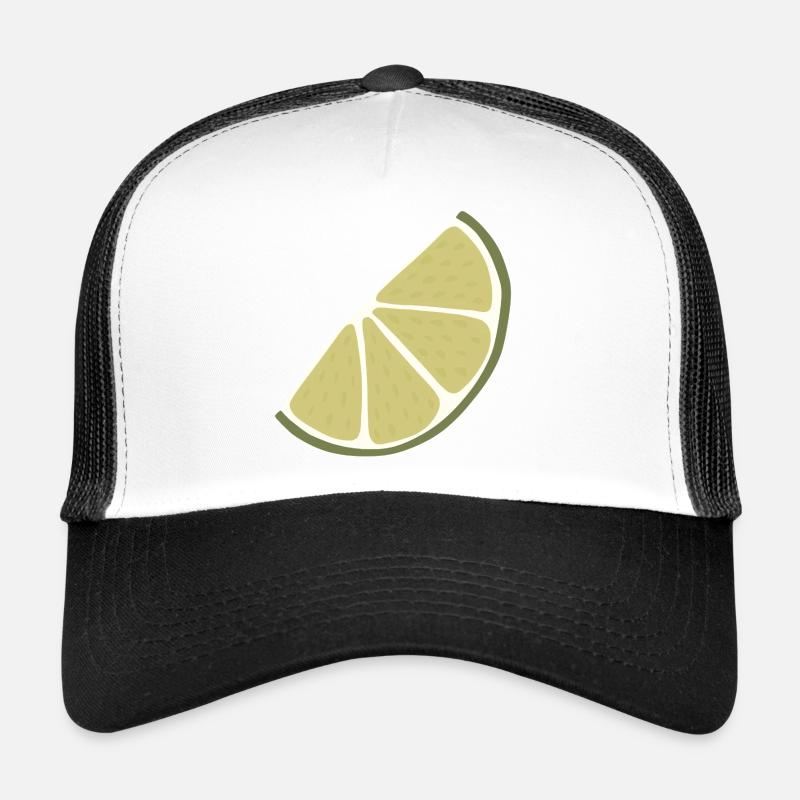 Lime Slice Citron Vert Minimaliste Casquette trucker 