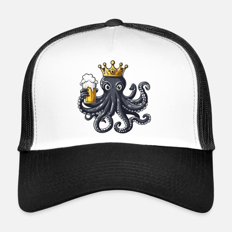 Roi de la bière Octopus Casquette trucker 