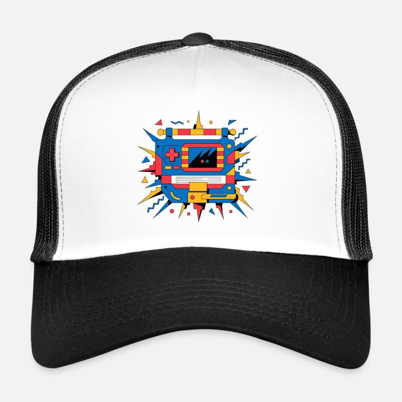 Retro-Neon-Konsole Trucker Cap