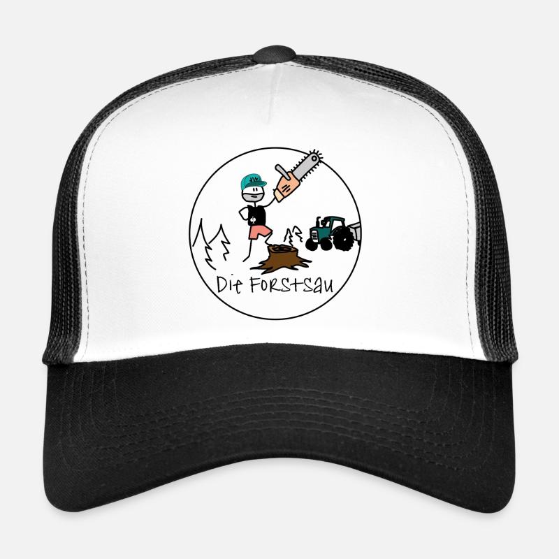 The Forest Sow - Trucker Cap - white/black