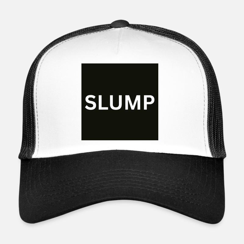Slump Bold Text on Black Trucker Cap