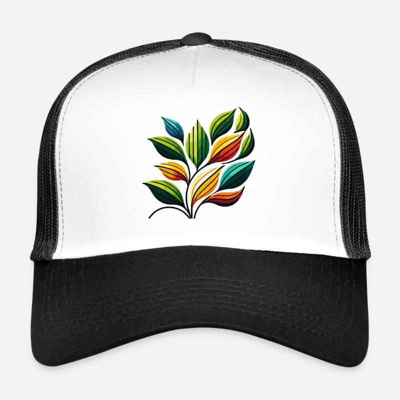Colourful Leafen Symphony Trucker Cap
