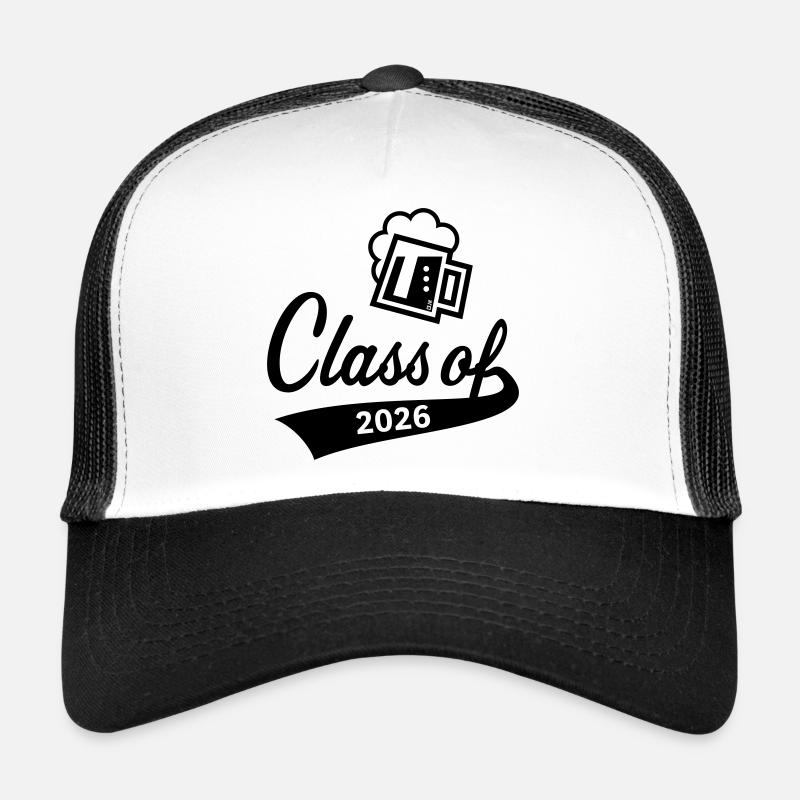 Promotion 2026 (Promotion diplômée / Bière / Noir) Casquette trucker