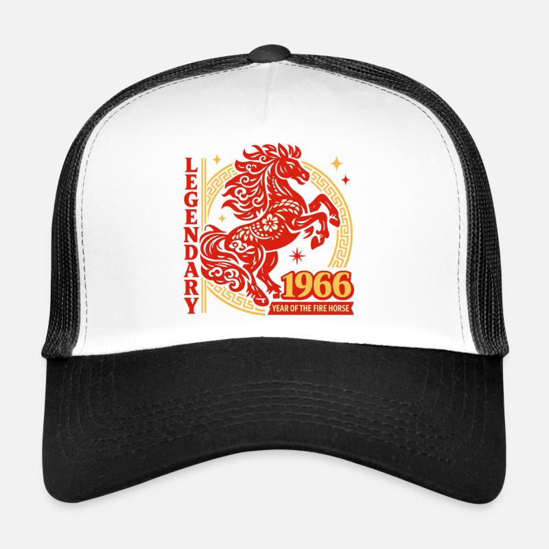 1966 Feuerpferd Legende 60. Geburtstag Geschenk Trucker Cap