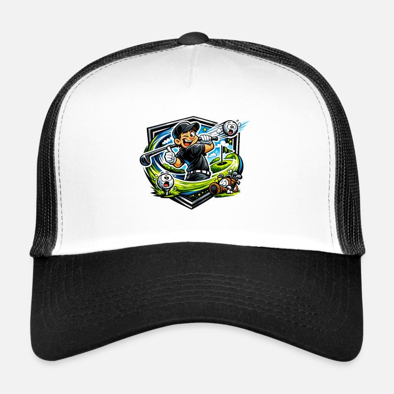 Golfer mit Happy Swing Trucker Cap