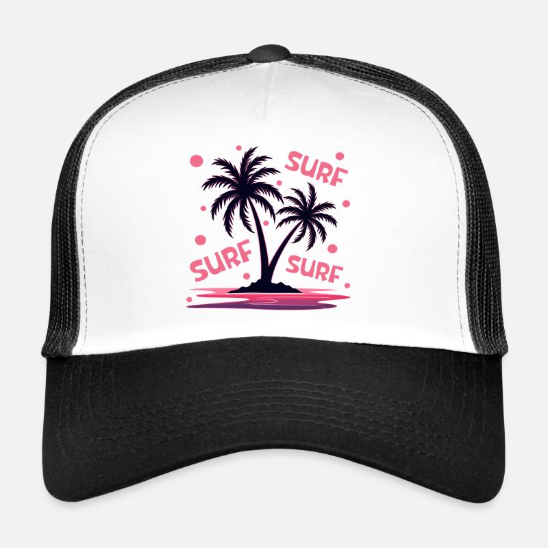 Palmiers de surf Casquette trucker 
