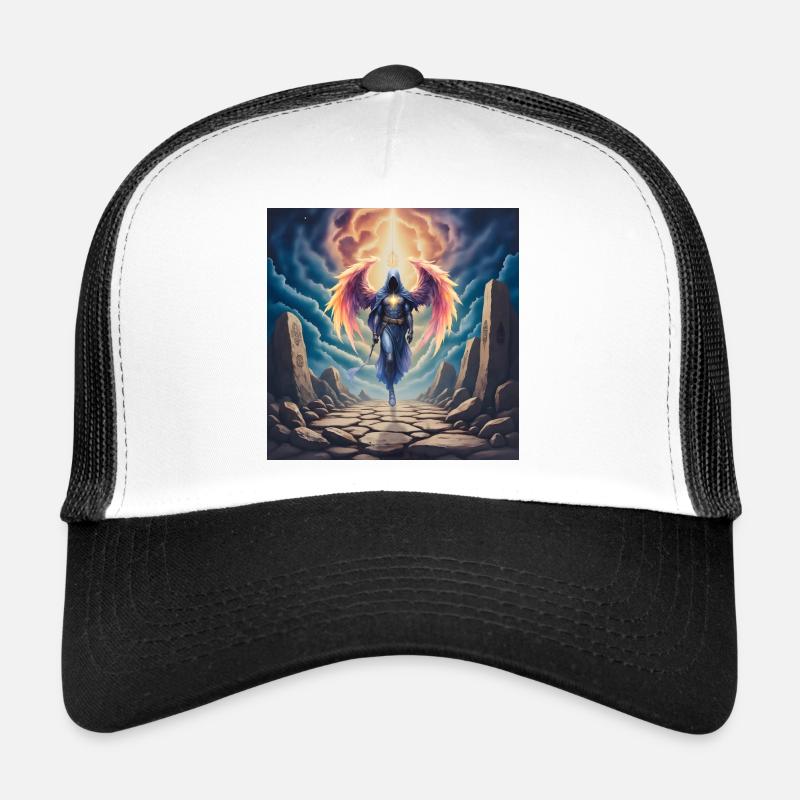 Geflügelter Krieger, Engel des Lichts Trucker Cap
