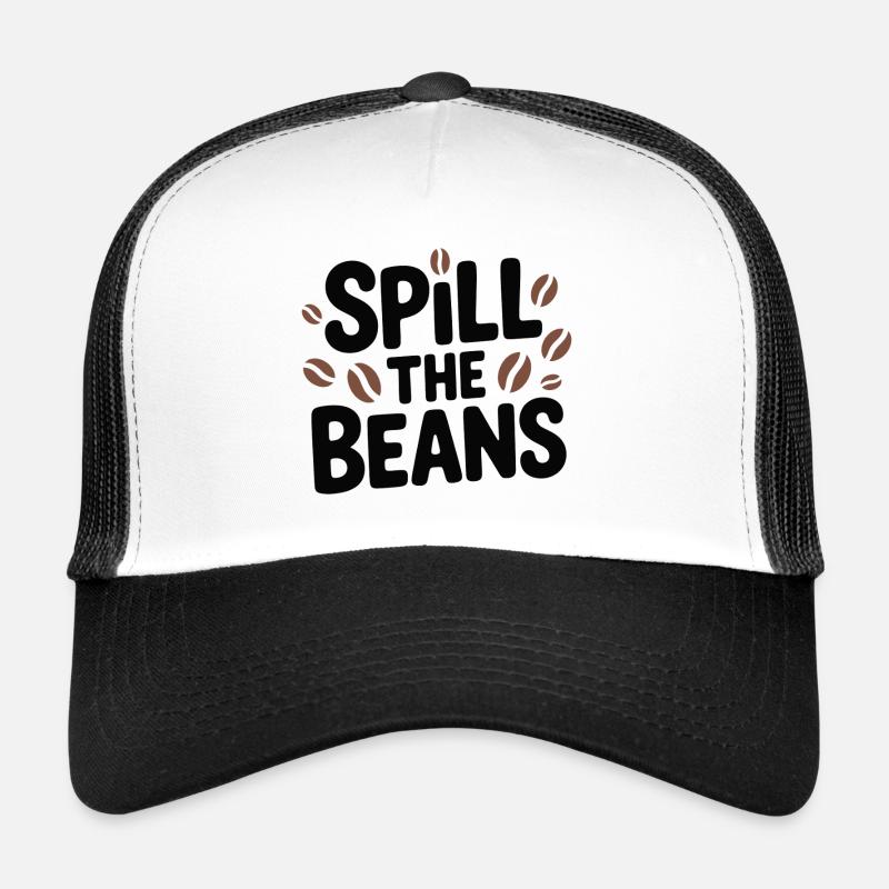 Spill the Beans Coffee Tee Trucker Cap