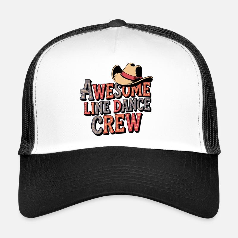 Awesome Line Dance Crew - Trucker Cap - white/black