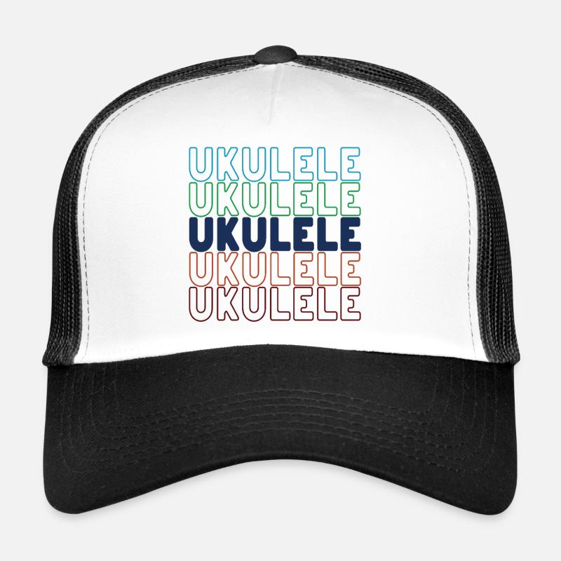 Typographie du ukulélé Casquette trucker 