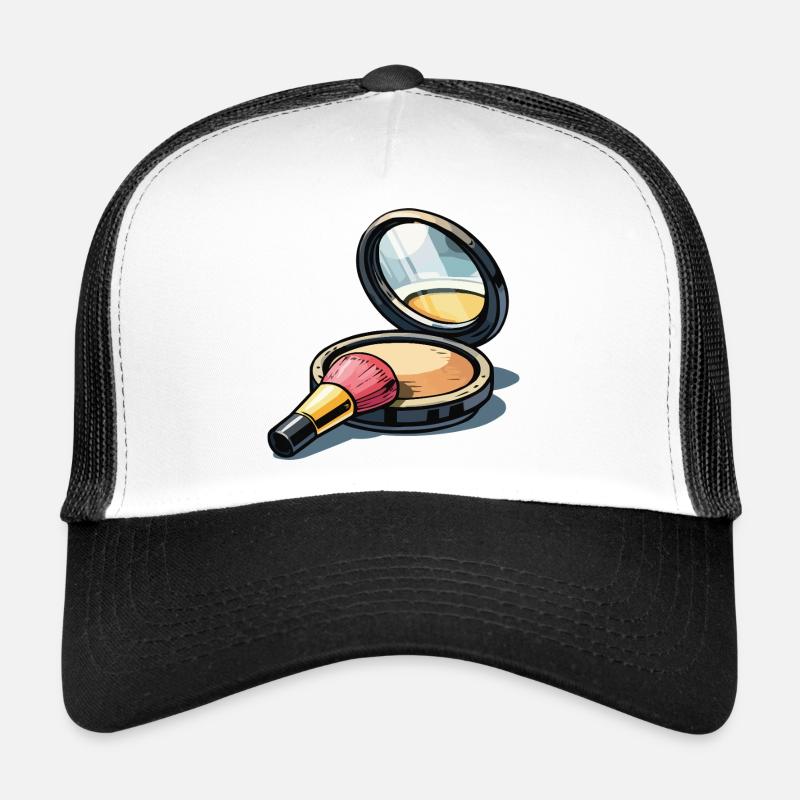 Puderpinsel Illustration Make-up Trucker Cap