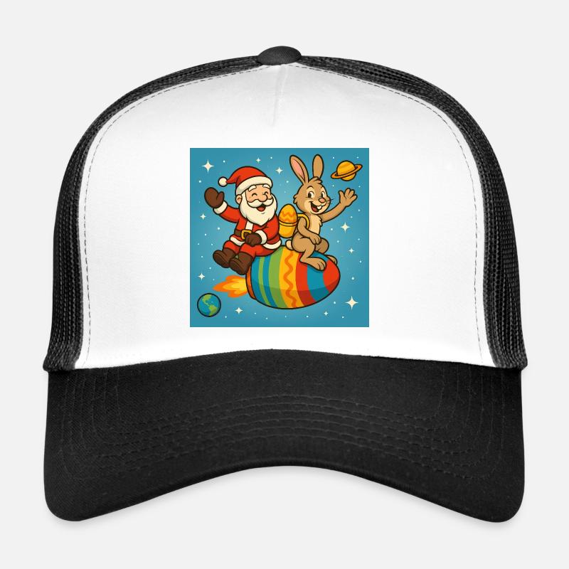 Le lapin de Noël de Pâques dans Star Flight Casquette trucker 